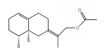 (E)-Eremophila-1(10),7(11)-dien-12-yl acetate